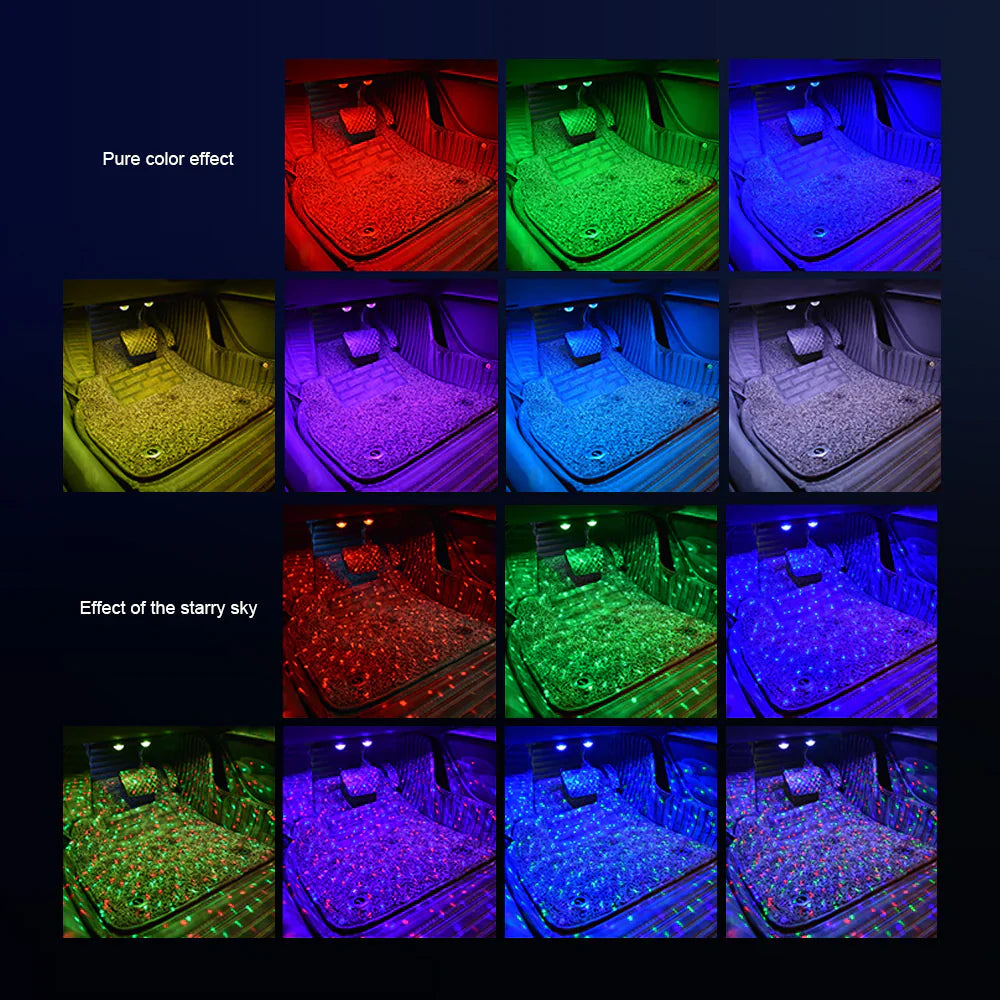 Wireless USB Ambient Light – Star Projection & Warm Glow 2-in-1 LED Decor