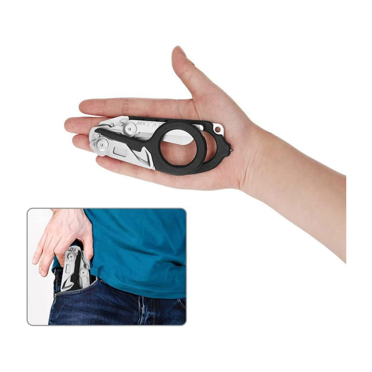 Emergency Response Scissors - Stainless Steel Folding Rescue Scissors, Outdoor Camping Tool