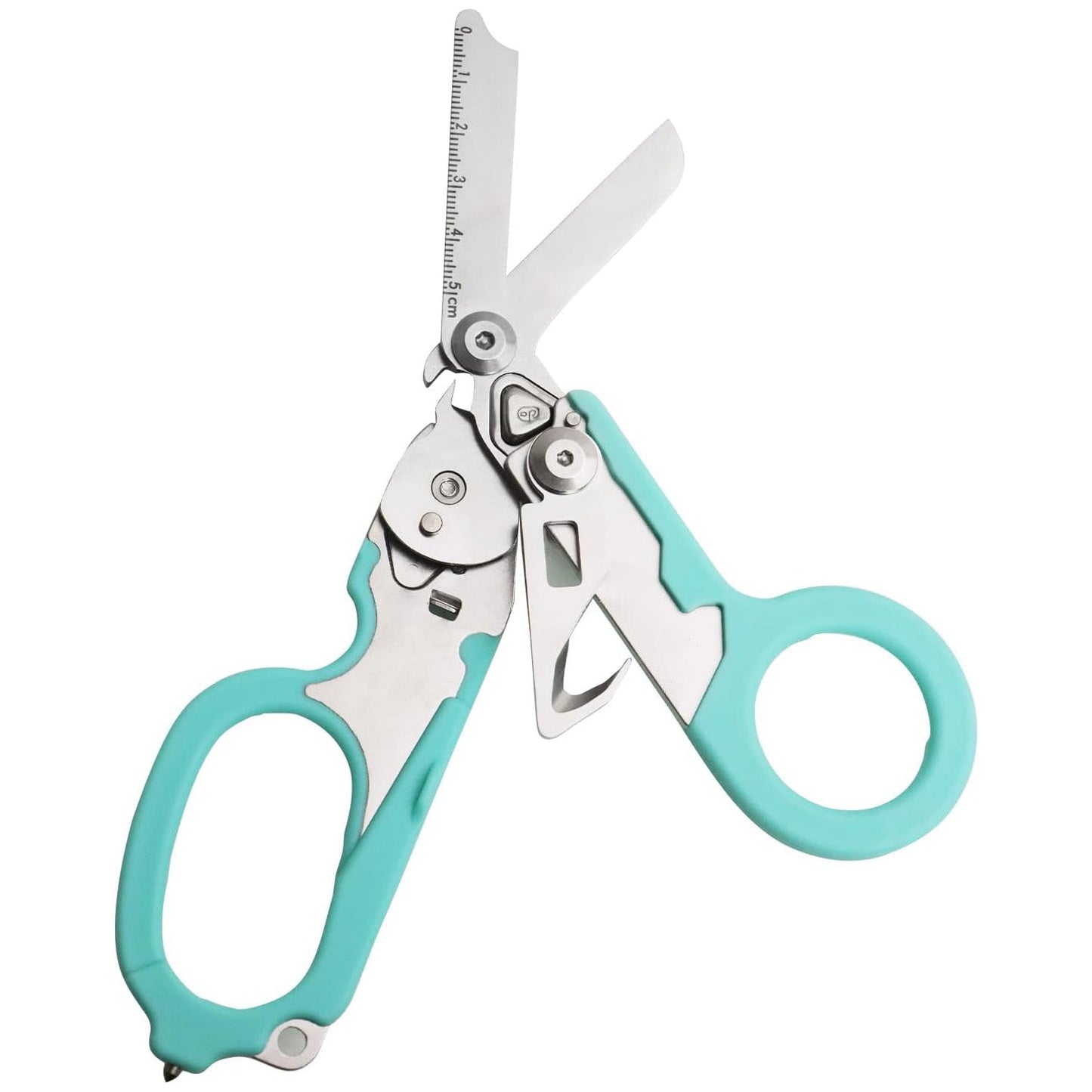 Emergency Response Scissors - Stainless Steel Folding Rescue Scissors, Outdoor Camping Tool