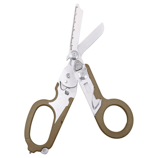 Emergency Response Scissors - Stainless Steel Folding Rescue Scissors, Outdoor Camping Tool